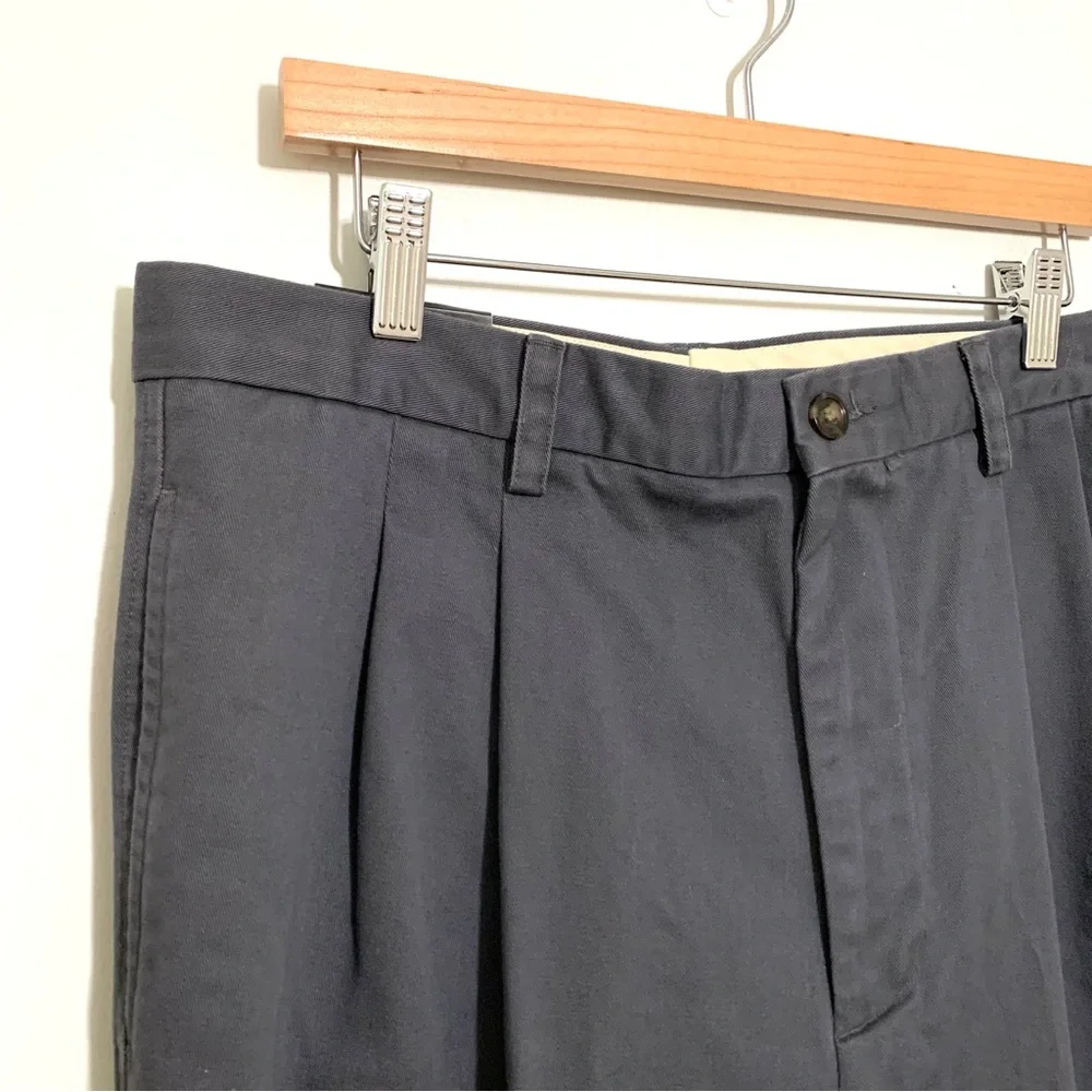 Banana Republic Men’s Gray Smithfield Pleated Relax Fit Cuffed Pants Chinos NWT